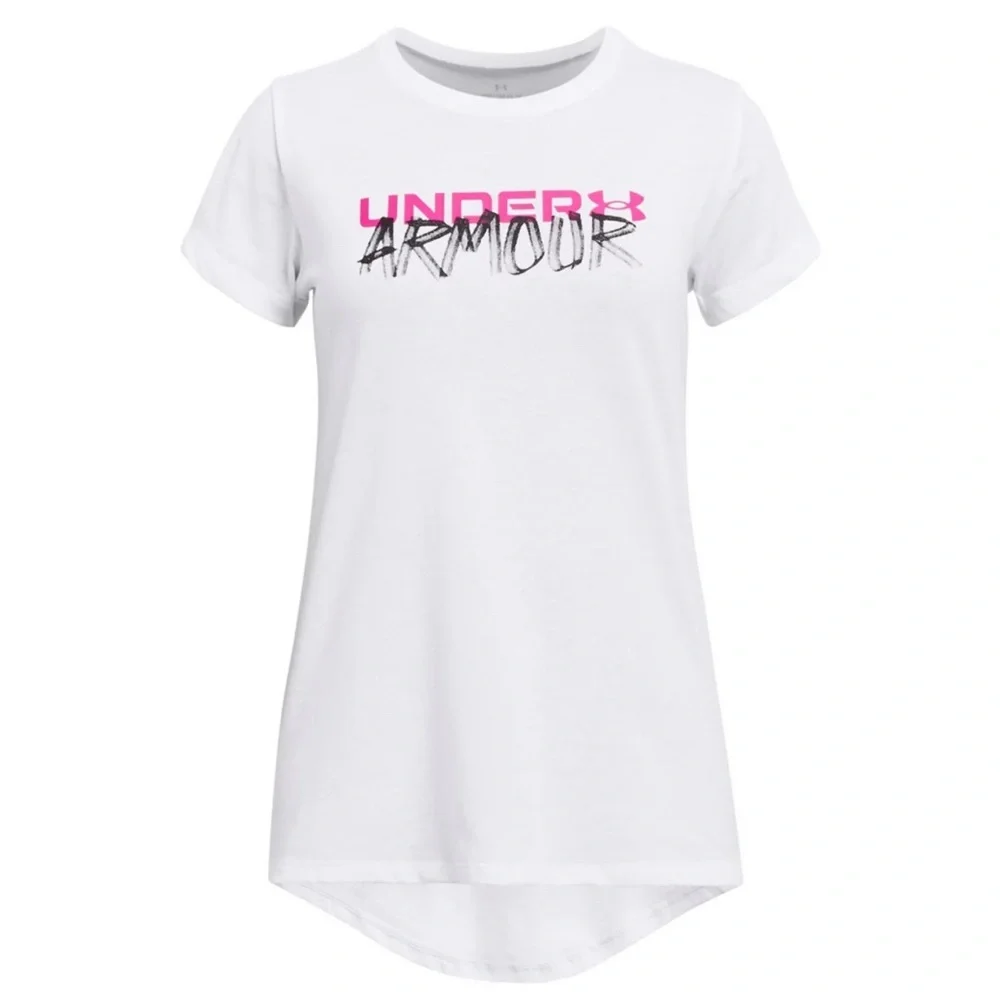 3/$20 Under Armour Girls Size XL Wordmark Maker Short Sleeve Tee NWT